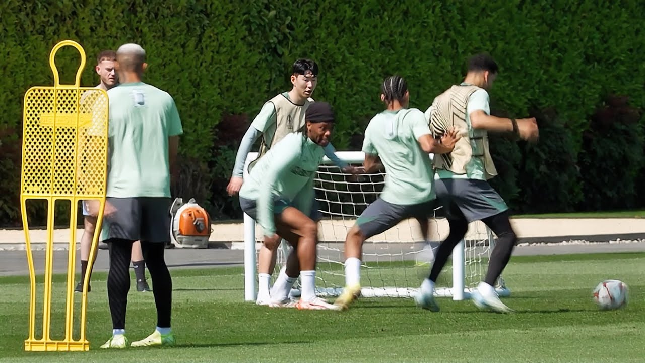 Tottenham train ahead of the Europa League Final against Manchester United | Media Open Day