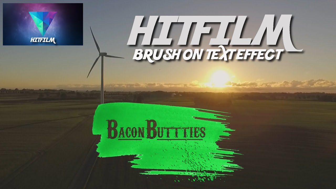 BRUSH STROKE TEXT EFFECT IN HITFILM pro YouTube