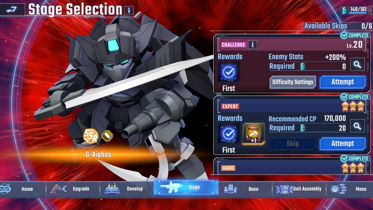 Fierce enemy assault : G-Xiphos Level 20 (Lightning-fast & Unstoppable)