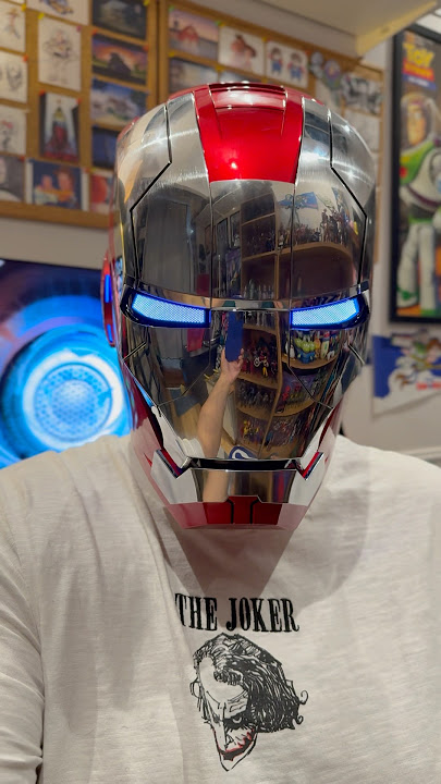 Iron Man Mark V Voice Activated Helmet! #ironman #ironmanhelmet #tech #marvel #technology #tonystark