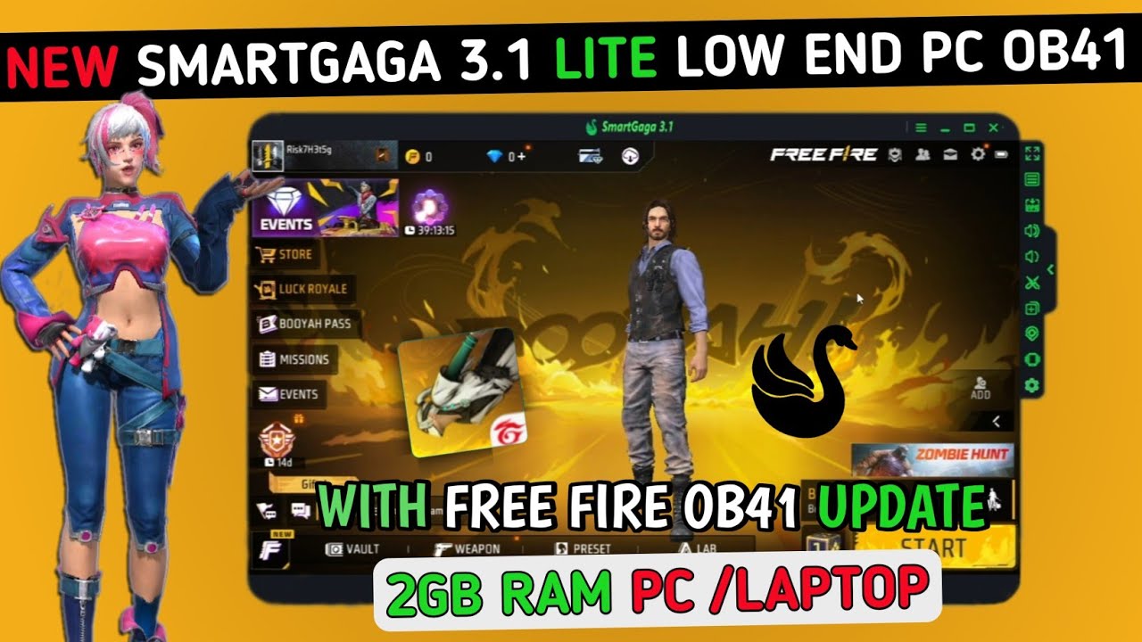 New Smartgaga 3.1 Free Fire OB41 Update - Best Emulator For Low End Pc ||  Smartgaga 3.1 FF OB41 ||