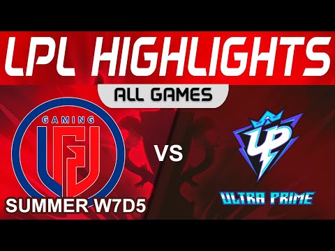 LGD vs UP Highlights ALL GAMES LPL Summer Season 2023 W7D5 LGD Gaming vs Ultra Prime by Onivia