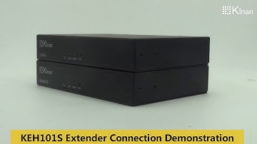 Kinan HDMI KVM Extender Connection Demonstration