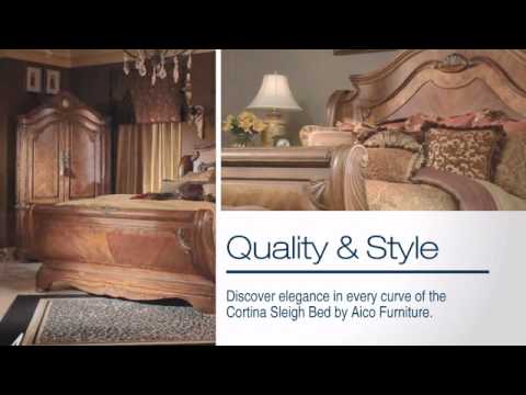 Cortina Sleigh Bed From Aico Furniture You Cortina Sleigh Bed From Aico Furniture