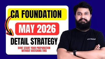 CA Foundation May 2026 Strategy I CA Foundation May 2026 Batch #ctcclasses #cafoundationmay2026