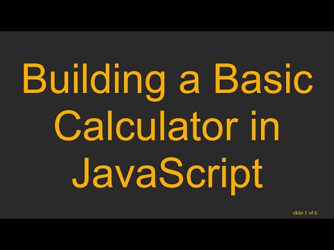 Building a Basic Calculator in JavaScript