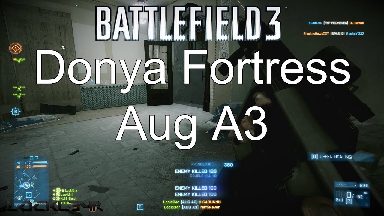 Battlefield 3 Aug A3 Donya Fortress Close Quarters Gameplay feat. Threatty