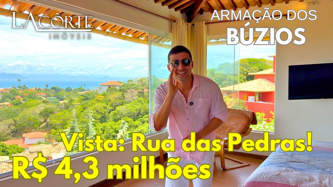 Búzios: Casa Vista Mar, Localização Imperdível! Vai a pé pra praia, Rua das Pedras e Orla Bardot!