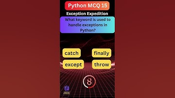 #15 #python #mcq #handle #exception