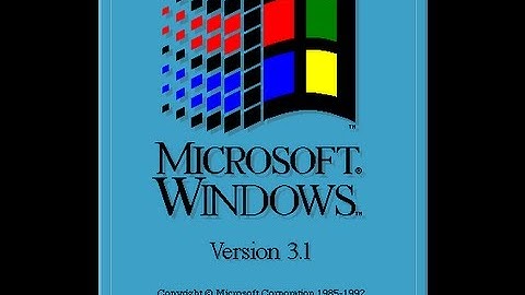 Windows 3.1 Startup