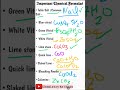 Important Chemical Formulas | #youtubeshorts #youtube #shorts #youtuber #youtubers #reels #trending