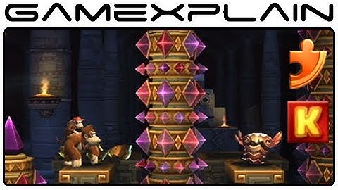 Donkey Kong Country Returns: 4-K Jagged Jewels (Puzzle Pieces, KONG Letters Guide, Walkthrough)