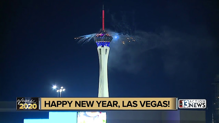 New Year's Eve fireworks show over the Las Vegas Strip