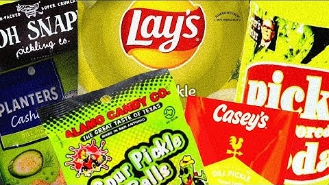 Pickled Flavored Snacks! Taste Test! #food #snacks #pickle #tastetest #video