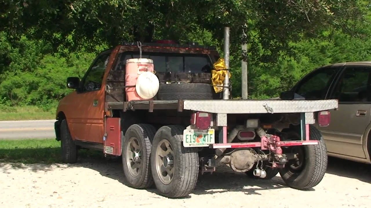 DIESEL REDNECK MINI PU TRUCK WITH SECOND REAR AXLE IN FLORIDA IN SONY