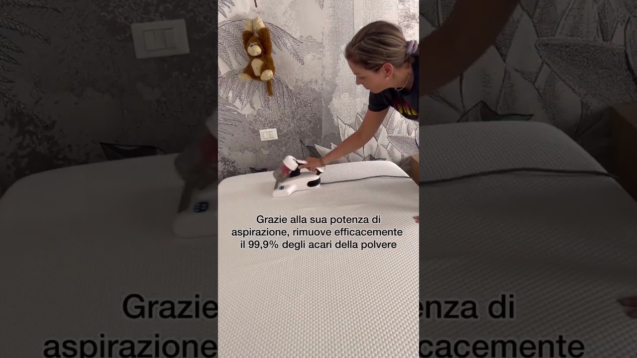 Elimina il 99,99% degli acari della polvere, ideale per chi soffre di allergie! 🌿