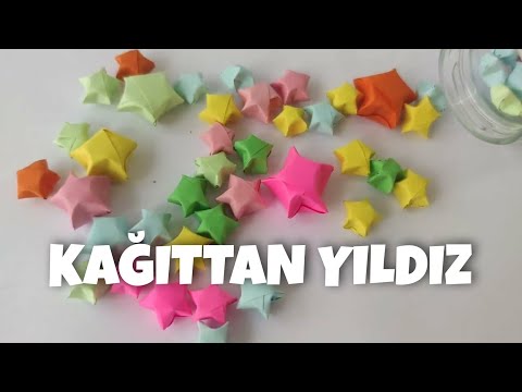 Kağıttan Yıldız yapalım.Odaları süsleyelim.