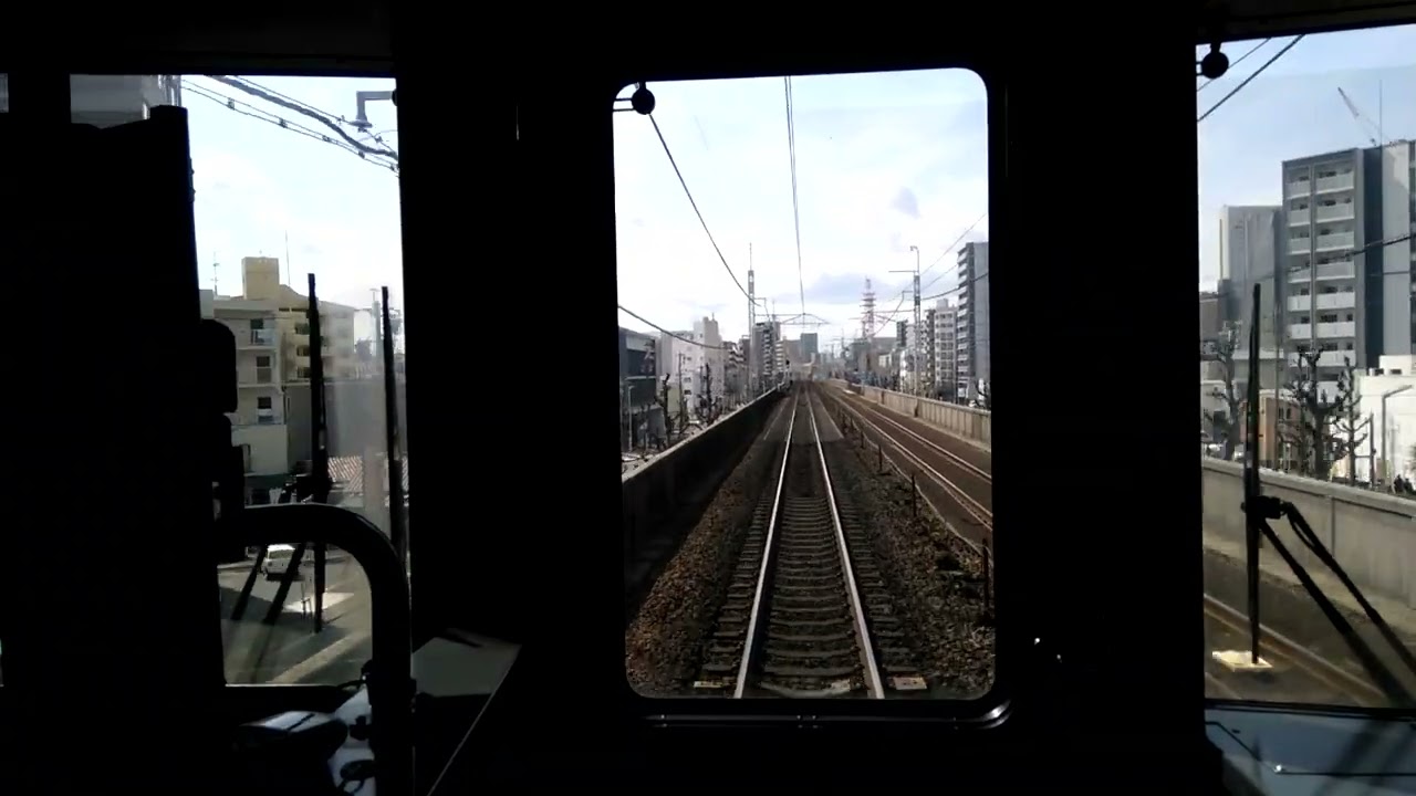 ＪＲ東海中央本線(中央西線)名古屋近郊の鶴舞→金山の前面展望