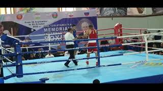 Odiljon Aslonov knocked out Dilshodbek Ruzmetov at the Zolotaryov international tournament final
