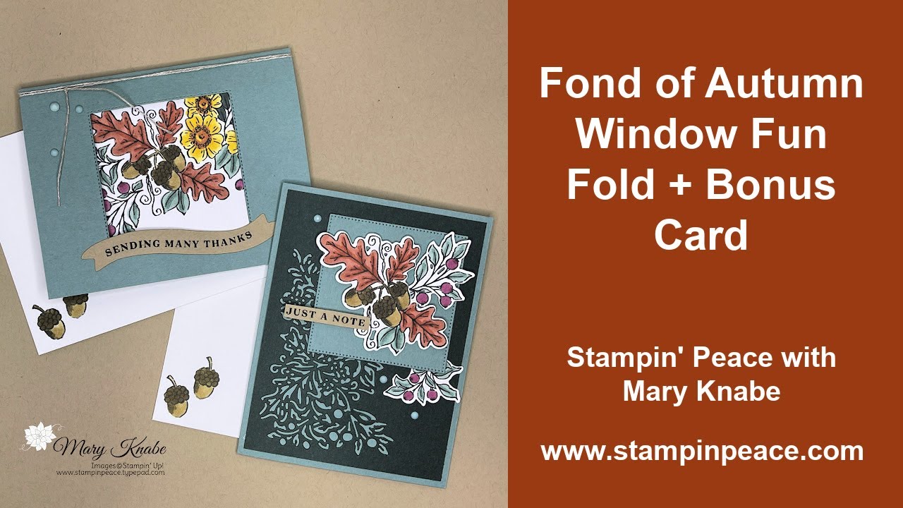 Fond of Autumn Window Fun Fold Card - YouTube