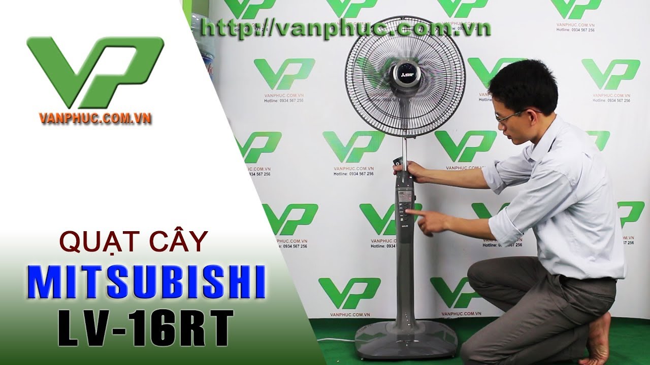Hướng đẫn lắp đặt và sử dụng quạt cây Mitsubishi LV16RT - youtube
