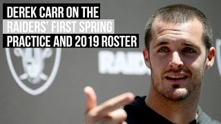 Speaking with reporters after the oakland raiders' first spring
practice, carr said there was “a negative 47 percent of a chance
they were going to draft (a ...