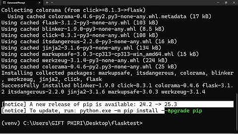 FULL VIDEO || Virtual Environment, flask app, Jinja2 template, passing variable to html template 