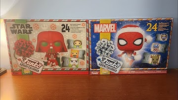 Star Wars and Marvel Funko Pop Advent Calendar Day 1
