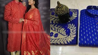 Beautiful Couple Matching Cloth  Durga Pooja , Diwali ,Festival CollectionTraditional Couple Set screenshot 5