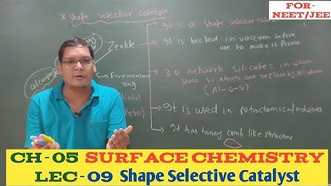 shape selective catalyst | Enzyme catalysis |surface chemistry class 12| NEET/JEE