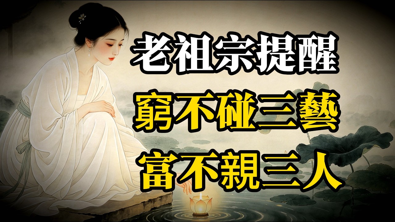 窮不碰三藝,富不親三人,老祖宗留下的處事明言,年紀越大,越懂! #俗語智慧 #傳統文化 #人生哲理 #人生感悟 #李嘉誠 縮圖