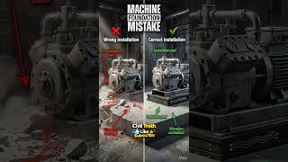 Machine Vibration Damages Slab 😳 #engineering #shorts #civilengineering #education #construction #yt