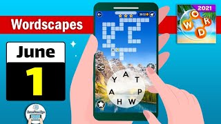 Wordscapes June 1 2021 Daily Puzzle Walkthrough screenshot 4