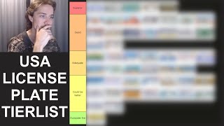 I Ranked Every License Plate from the USA on a Tierlist