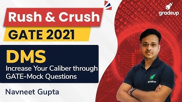 GATE Mock Questions | DMS | GATE CS 2021 | Navneet Sir | Gradeup