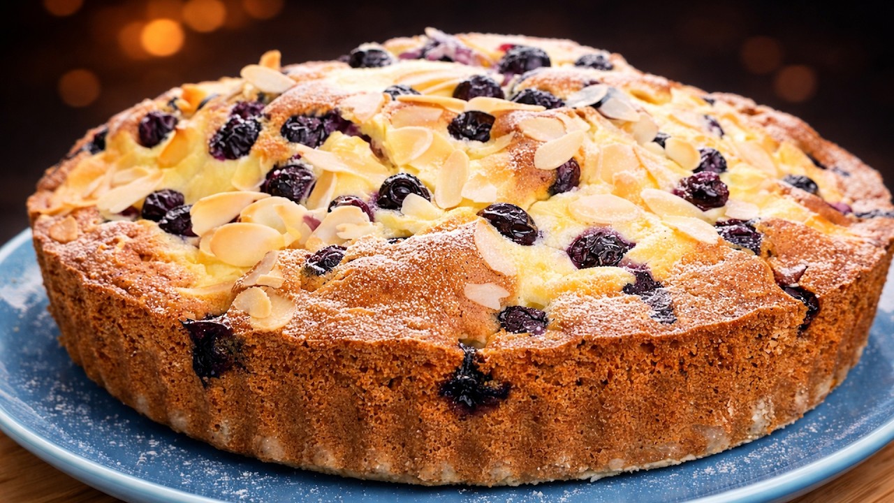Der Quark-Trick für den besten Blaubeerkuchen – fluffig und cremig!