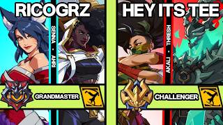 NEW PATCH 2XKO ▰ RICOGRZ (Senna-Ahri) vs HEY ITS TEE (Akali-Thresh) ▰ 2XKO Pro Replays