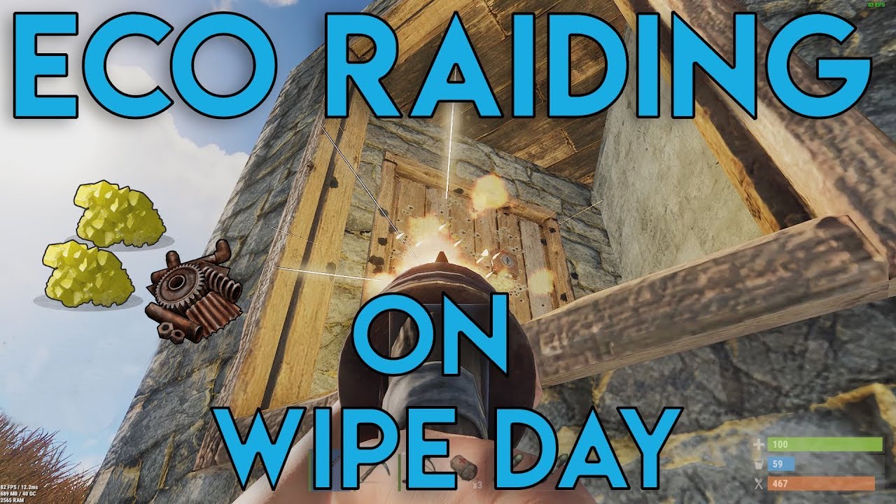 ECO RAIDING ON WIPE DAY!! - Rust Survival #4 ft MR. IRISH LAD
