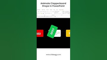 Animate Clapperboard Shape in PowerPoint
