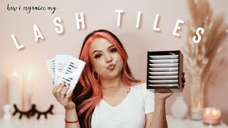 LASH TILES | LASH PALLETS | HOW I ORGANIZE MY LASH STRIPS