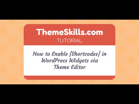How to Enable Shortcodes in WordPress Widgets via Theme Editor