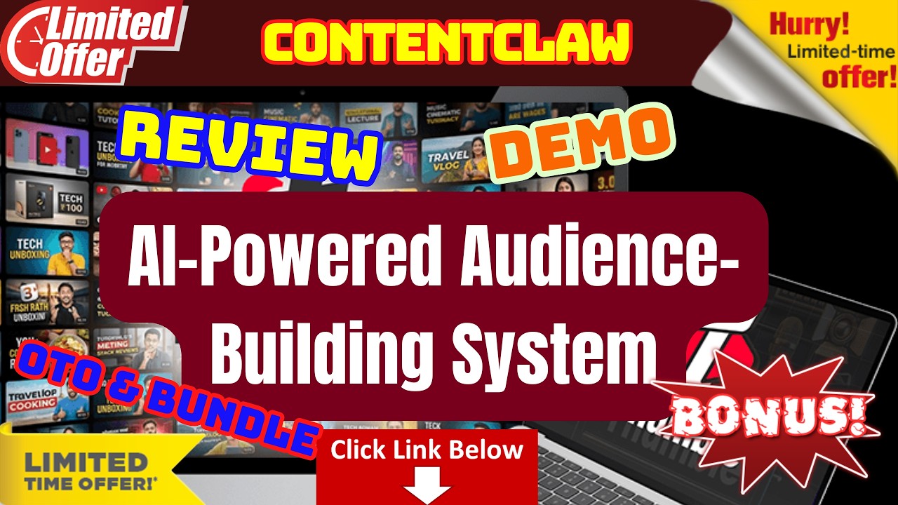 ContentClaw DEMO - AI-Powered Audience-Building System - ContentClaw OTO & xBundle Review - Bonus
