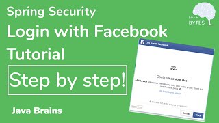 Implementing login with Facebook and Github from scratch  Java Brains