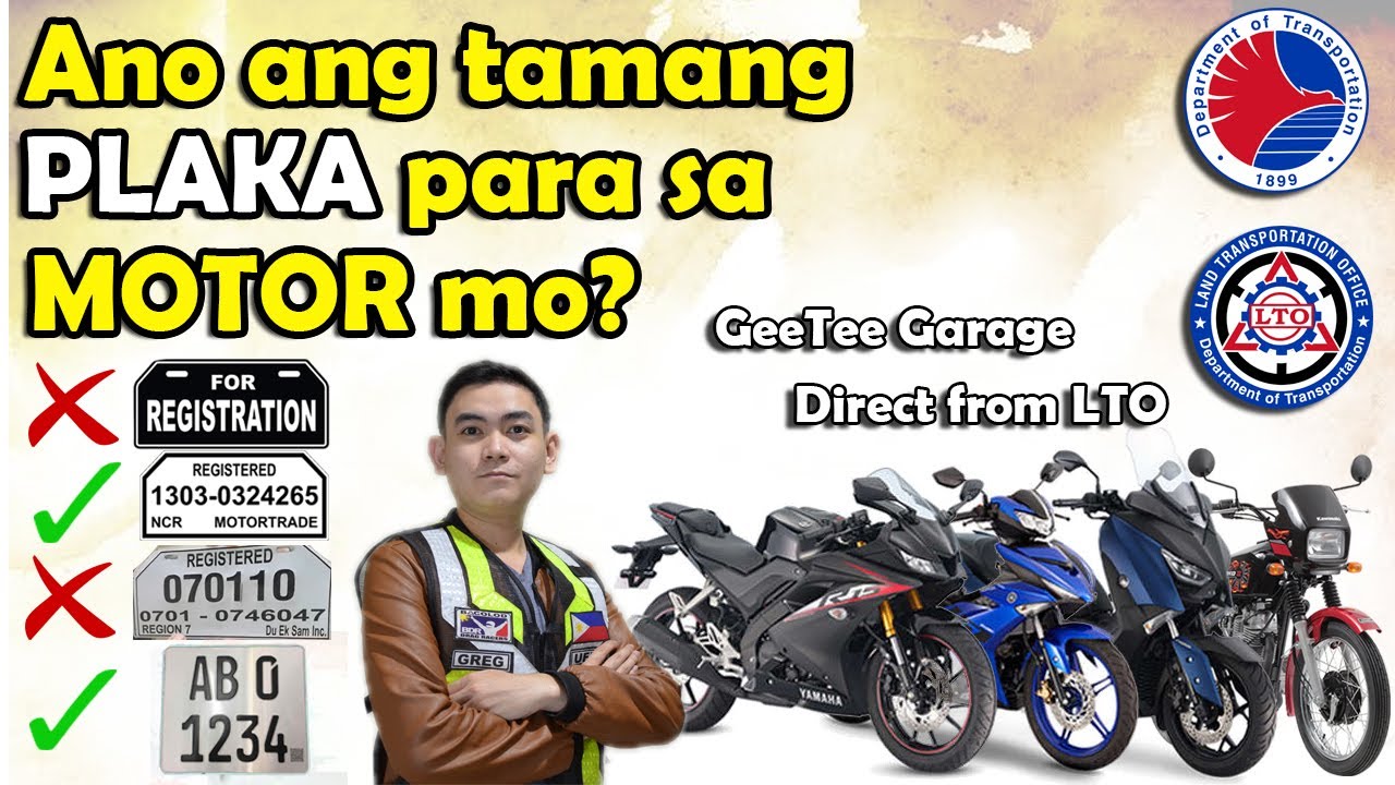 STANDARD AND SUBSTANDARD LTO MOTORCYLE PLATES | WALANG HULI
