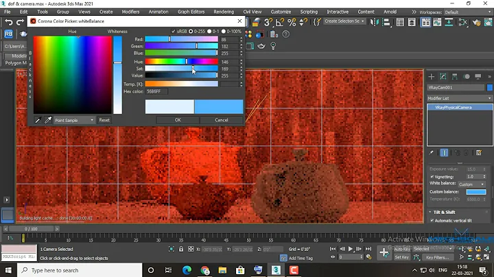 3Ds MAX | Vray 5 | Camera DOF