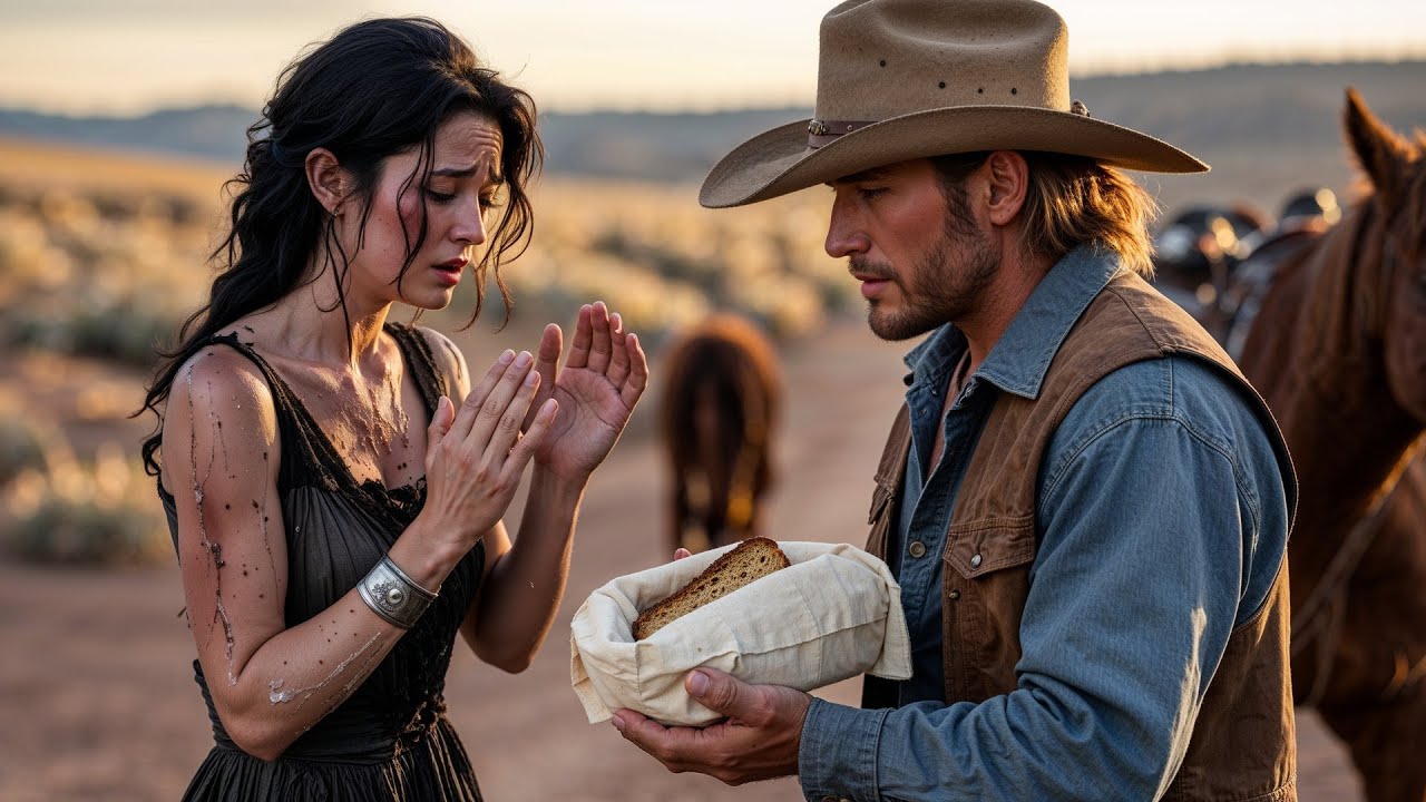 She Was Crying Into Empty Hands, The Cowboy Filled Them With Bread and Hope