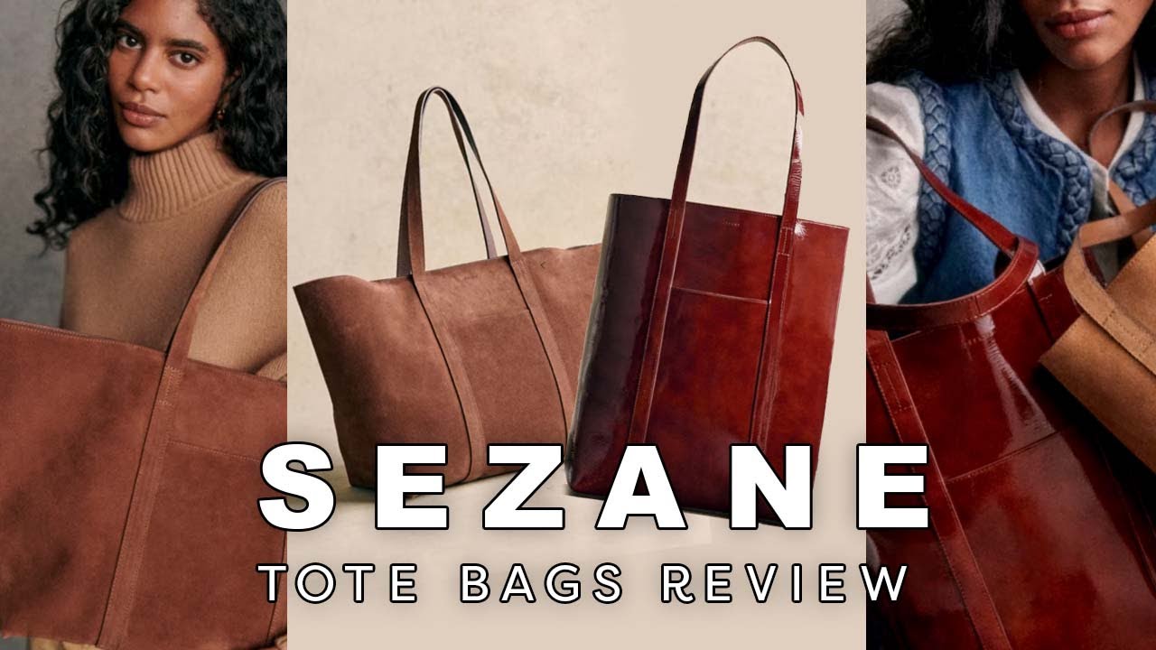 Sezane Le Cabas Tote Bag & Sezane Gabin Tote Bag Review + Try-On 
