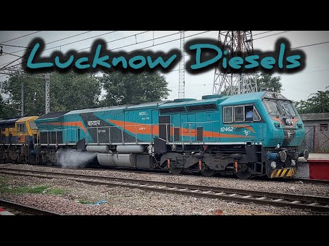 New Colour Variations of Lucknow Diesel Shed | (BAHRAICH) WDG4 Dedicated Loco #indianrailways #wdg4