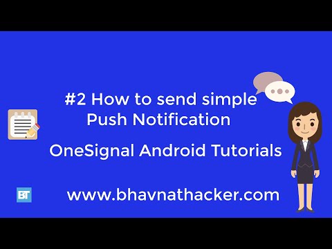 #2 How to send Simple Push Notification - OneSignal Android Studio Tutorial