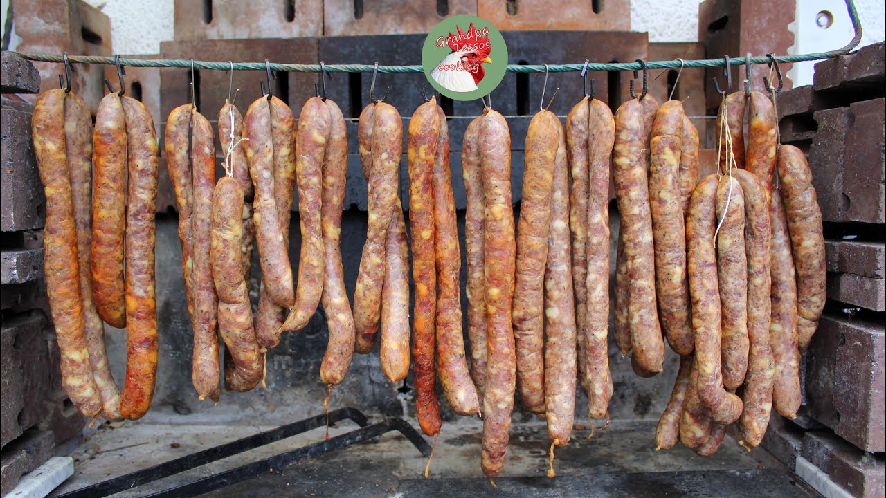 Колбасы домашние копченые